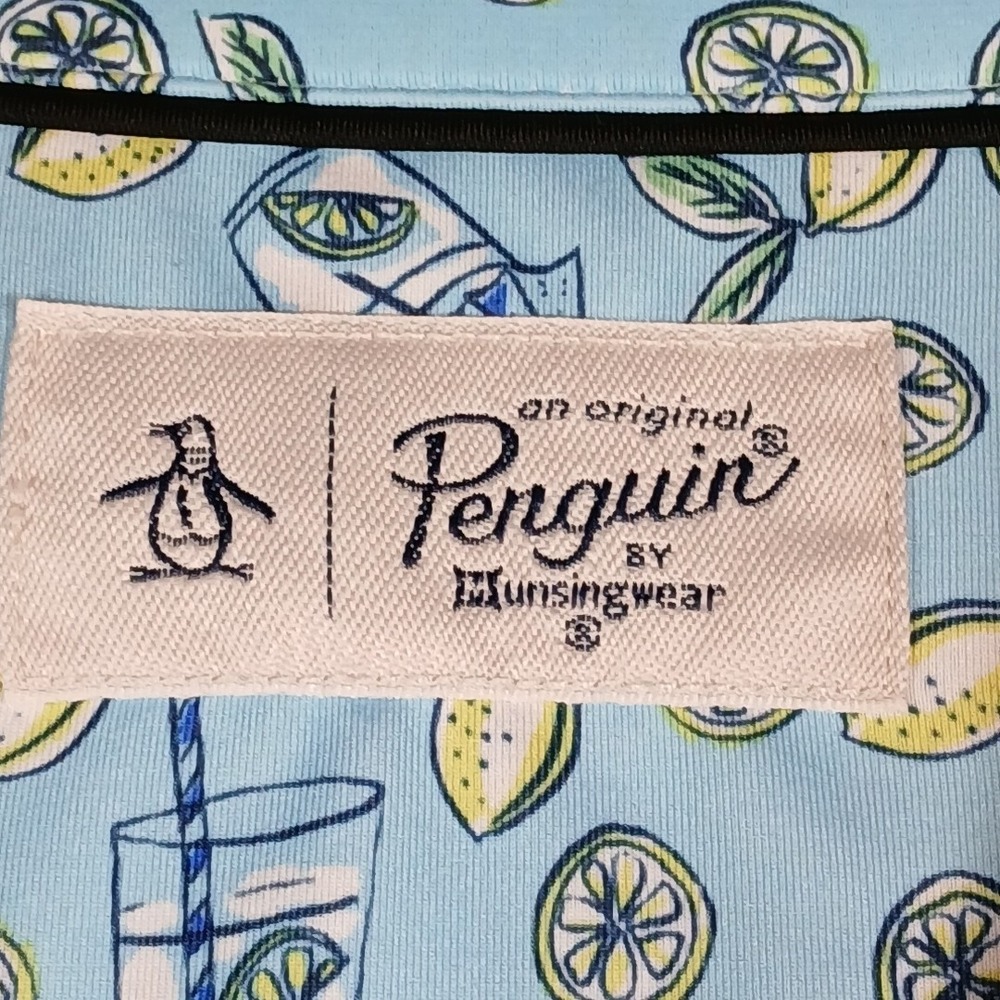 Penguin Polo Shirt Men's XL Performance Golf Lemonade Drinks Embroidered YGCC - Picture 5 of 12